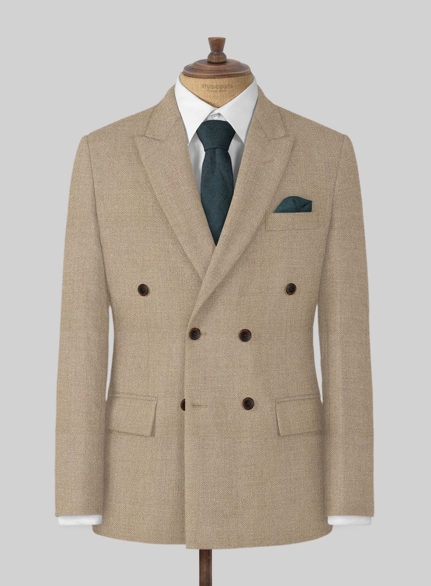 Naples Muted Beige Tweed Suit