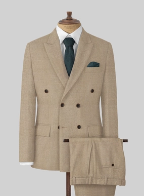 Naples Muted Beige Tweed Suit