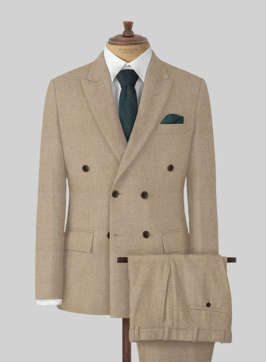 Naples Muted Beige Tweed Suit