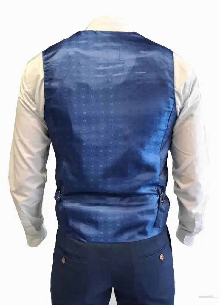 Navy Blue Suit - Max Royal Blue 3-Piece Suit