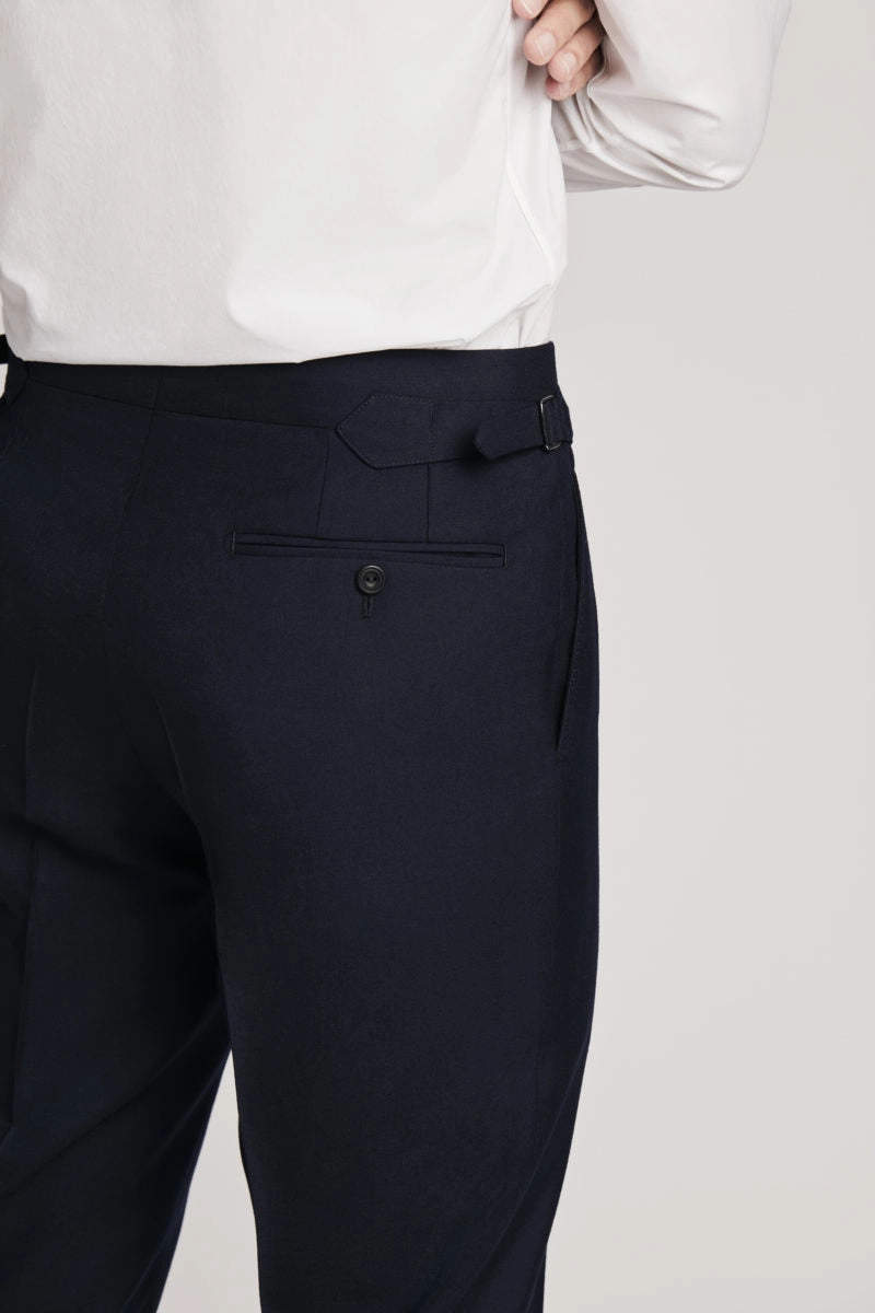 Navy Wool Twill Suit