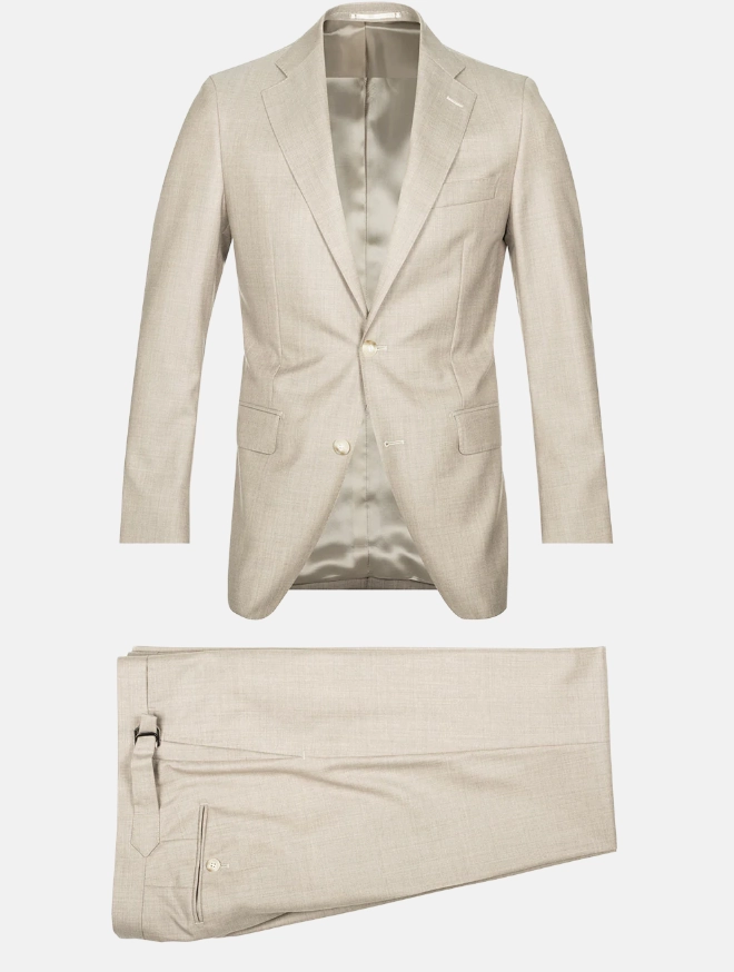 Plain 2 Piece Suit Taupe