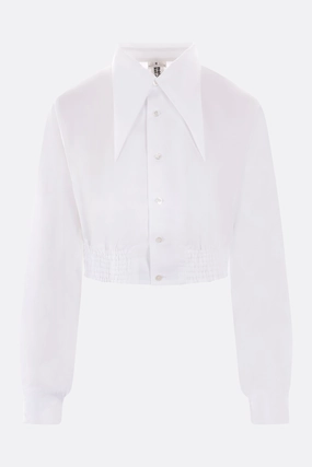 poplin cropped shirt