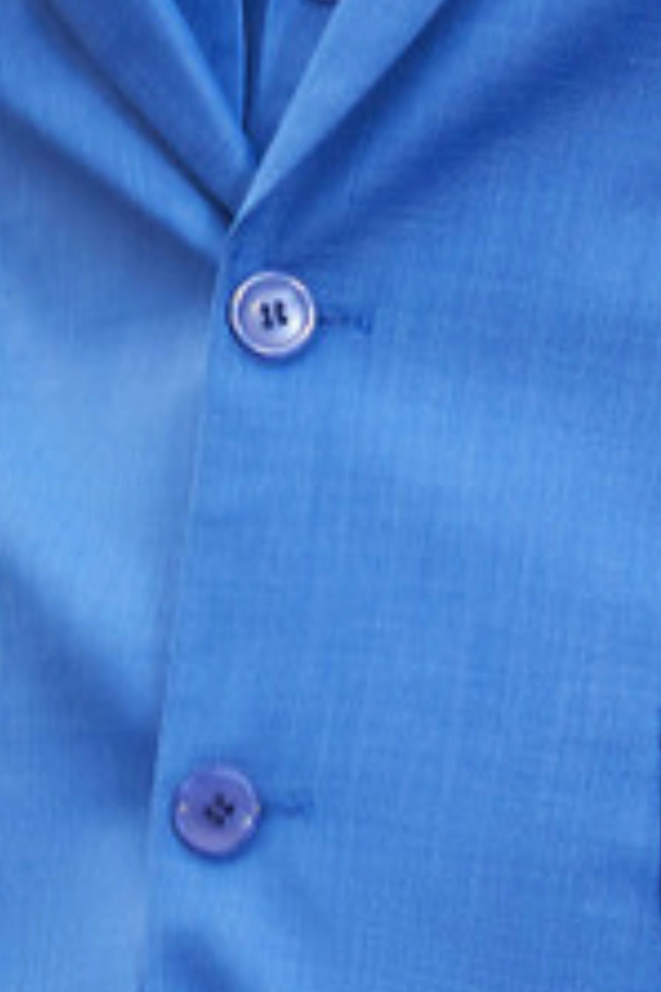 PoshPerry Collection: Men's 3 Piece Solid Textured Hybrid Fit Suit In Blue