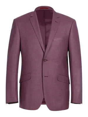 Raphael Men's Slim Fit Notch Lapels Solid Suits