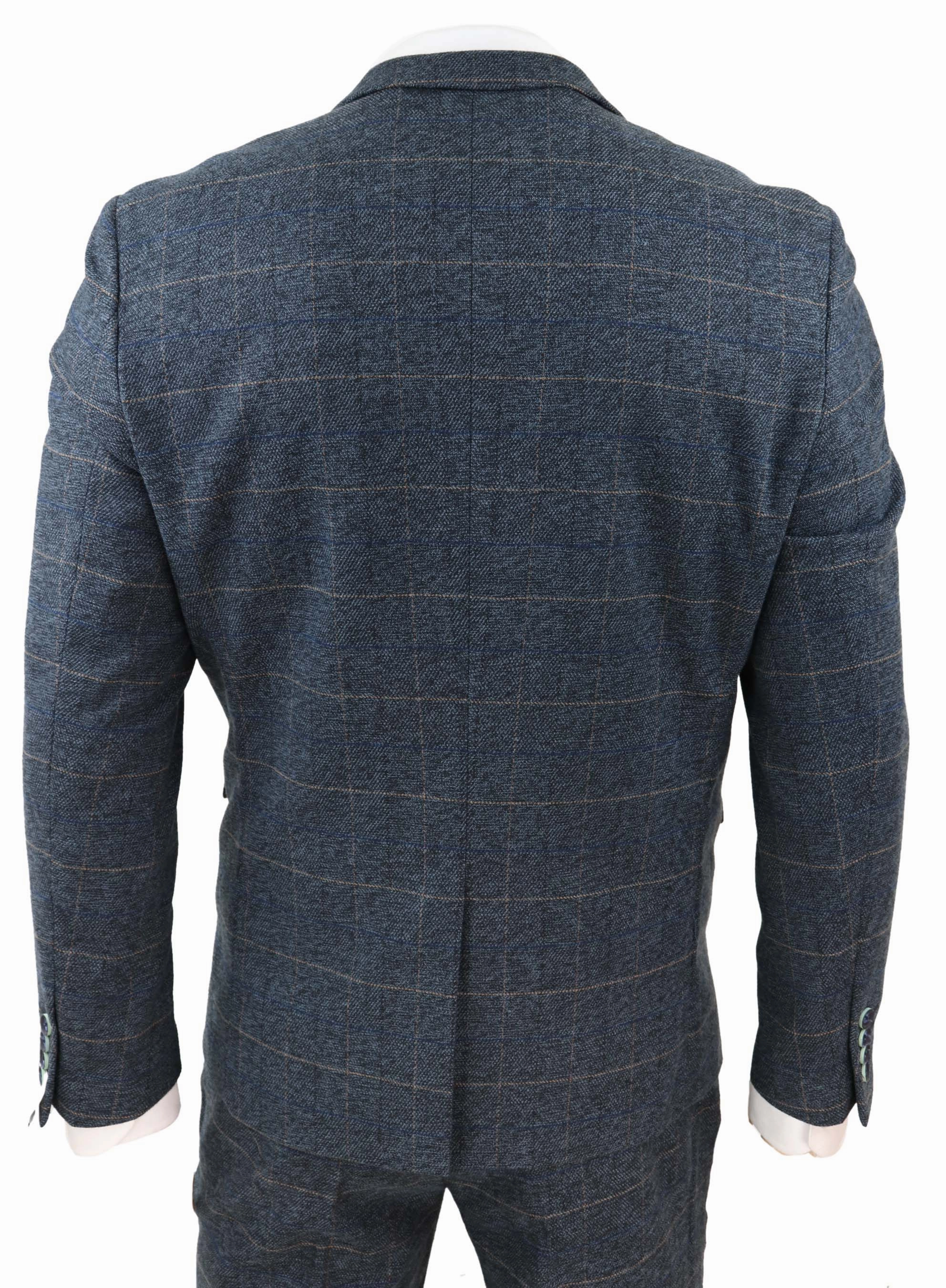 Scott 3 Piece Suit Herringbone Tweed