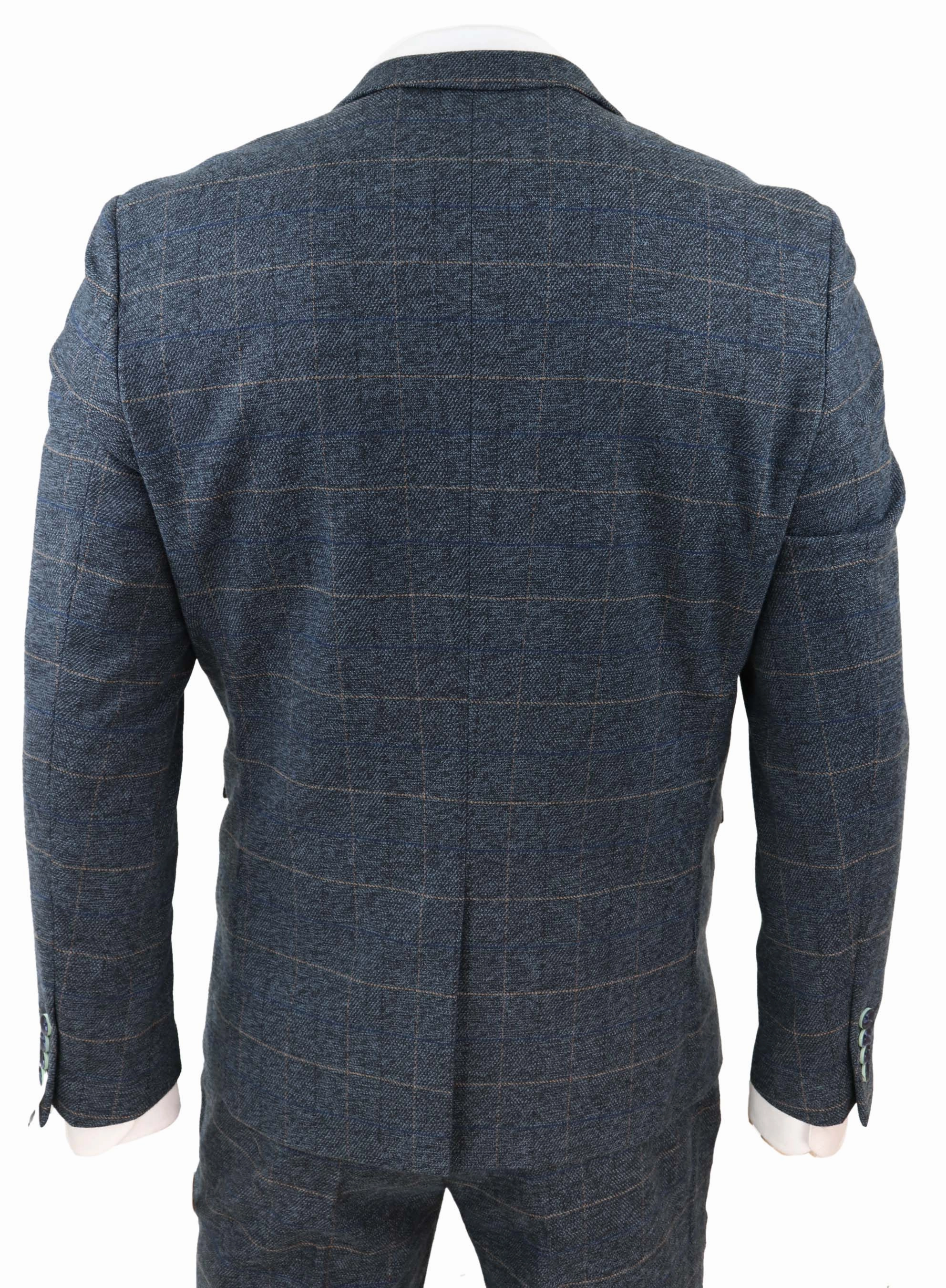 Scott 3 Piece Suit Herringbone Tweed