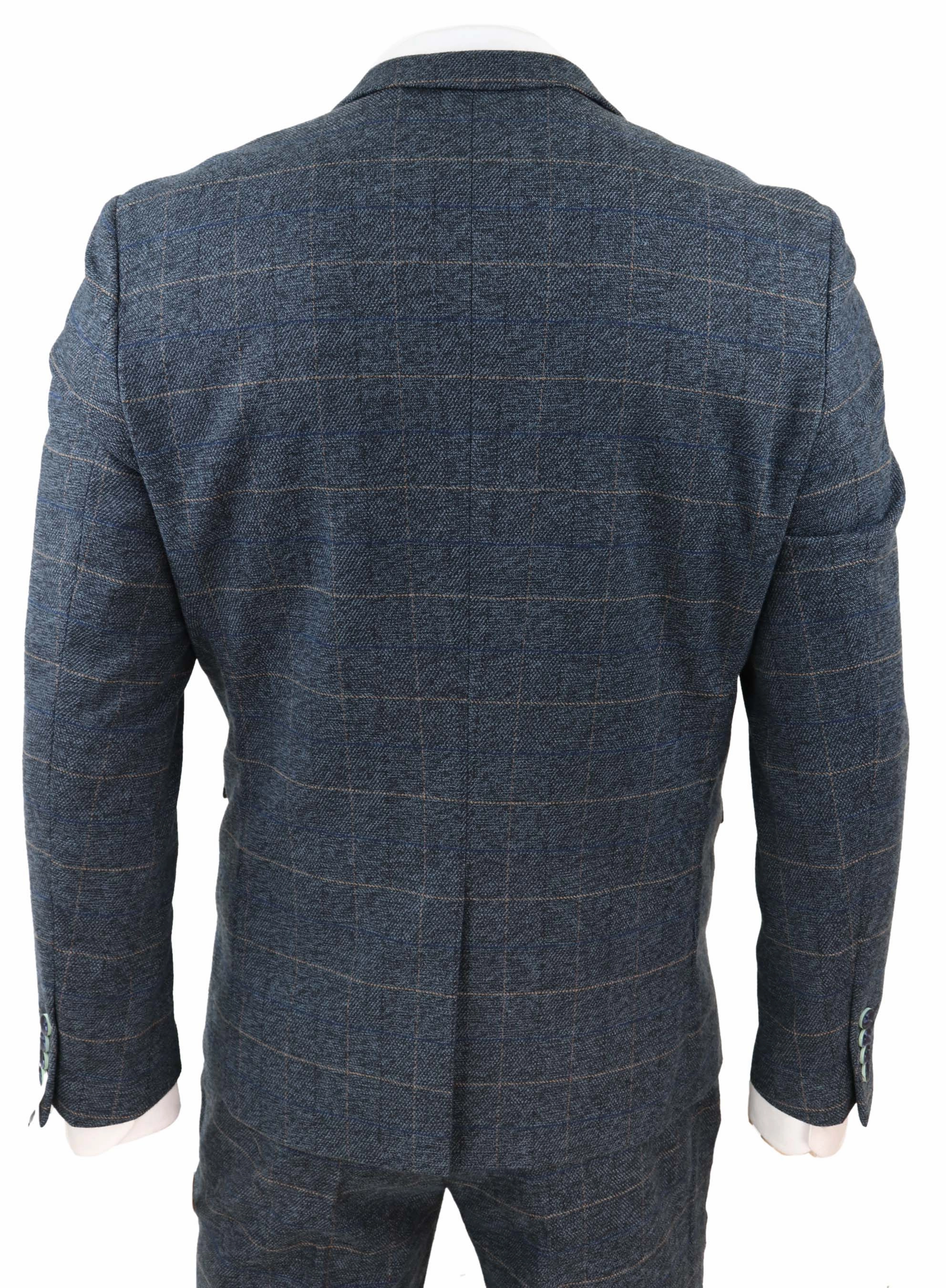 Scott 3 Piece Suit Herringbone Tweed