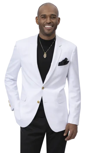 Shelley Styles Collection: White Single Breasted Blazer
