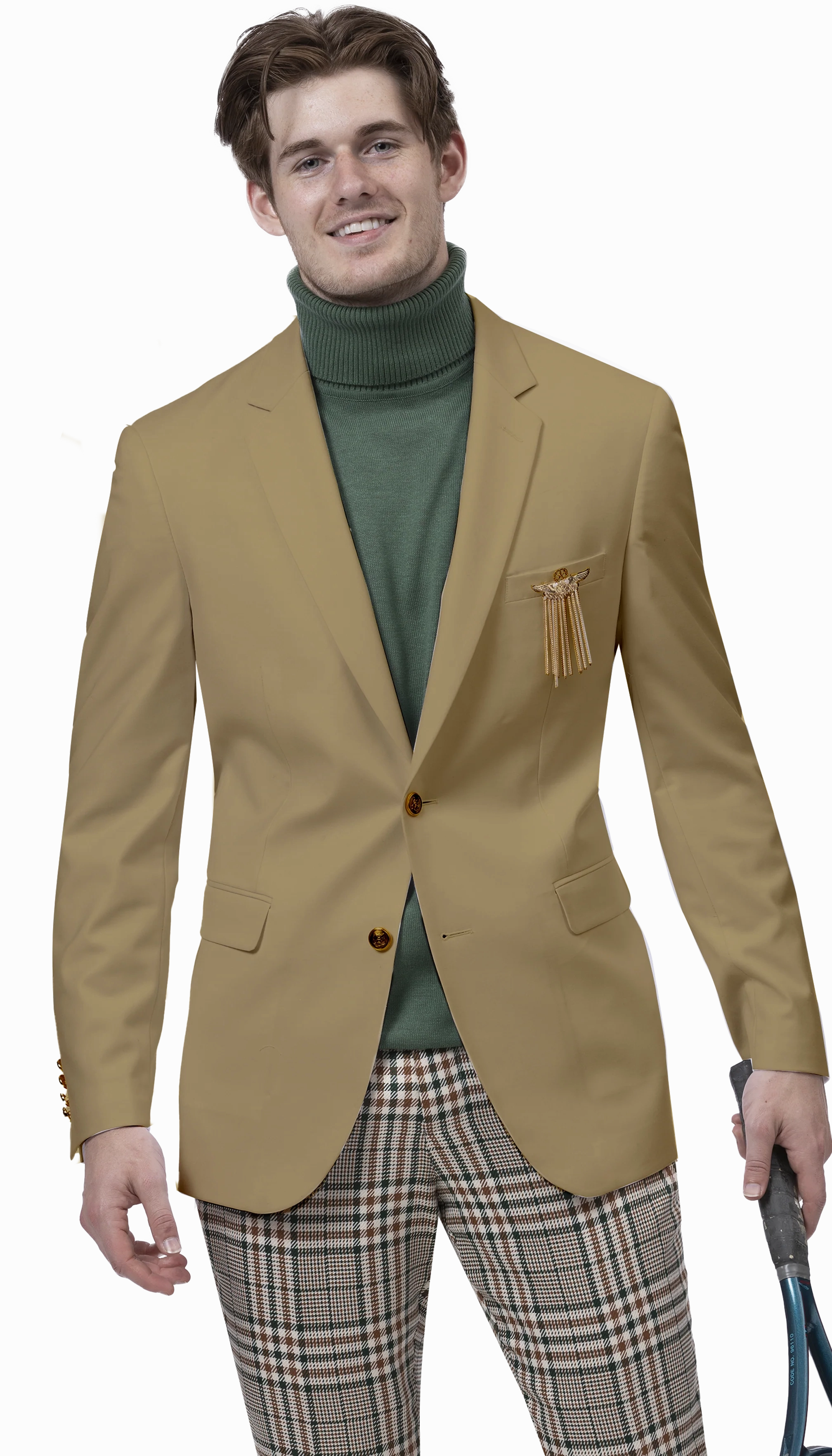 Shelley Styles Collection: Tan Single Breasted Blazer