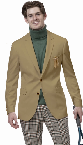 Shelley Styles Collection: Tan Single Breasted Blazer