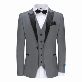 SLIM FIT TUXEDO/TX296/BLUE GRAY