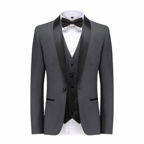 SLIM FIT TUXEDO/TX300/CHARCOAL