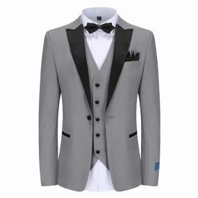 SLIM FIT TUXEDO-TX500-LIGHT GREY