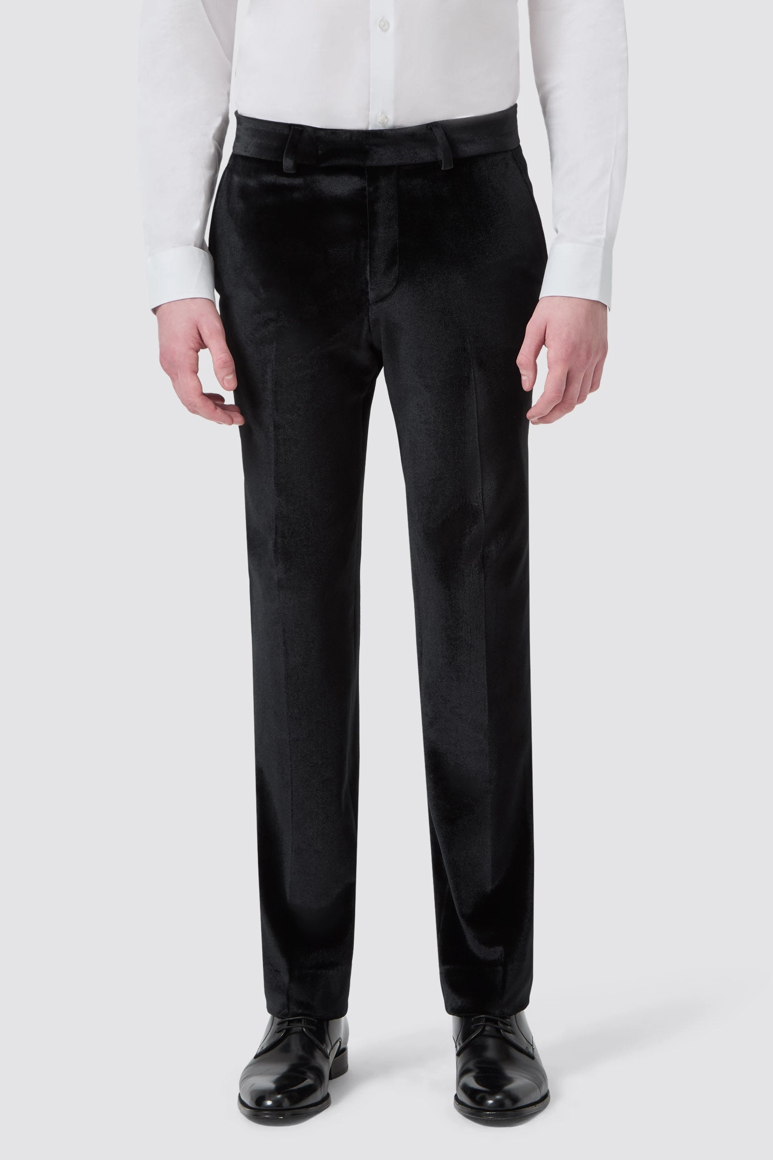 Sylvester Slim Fit Black Velvet Tuxedo Suit