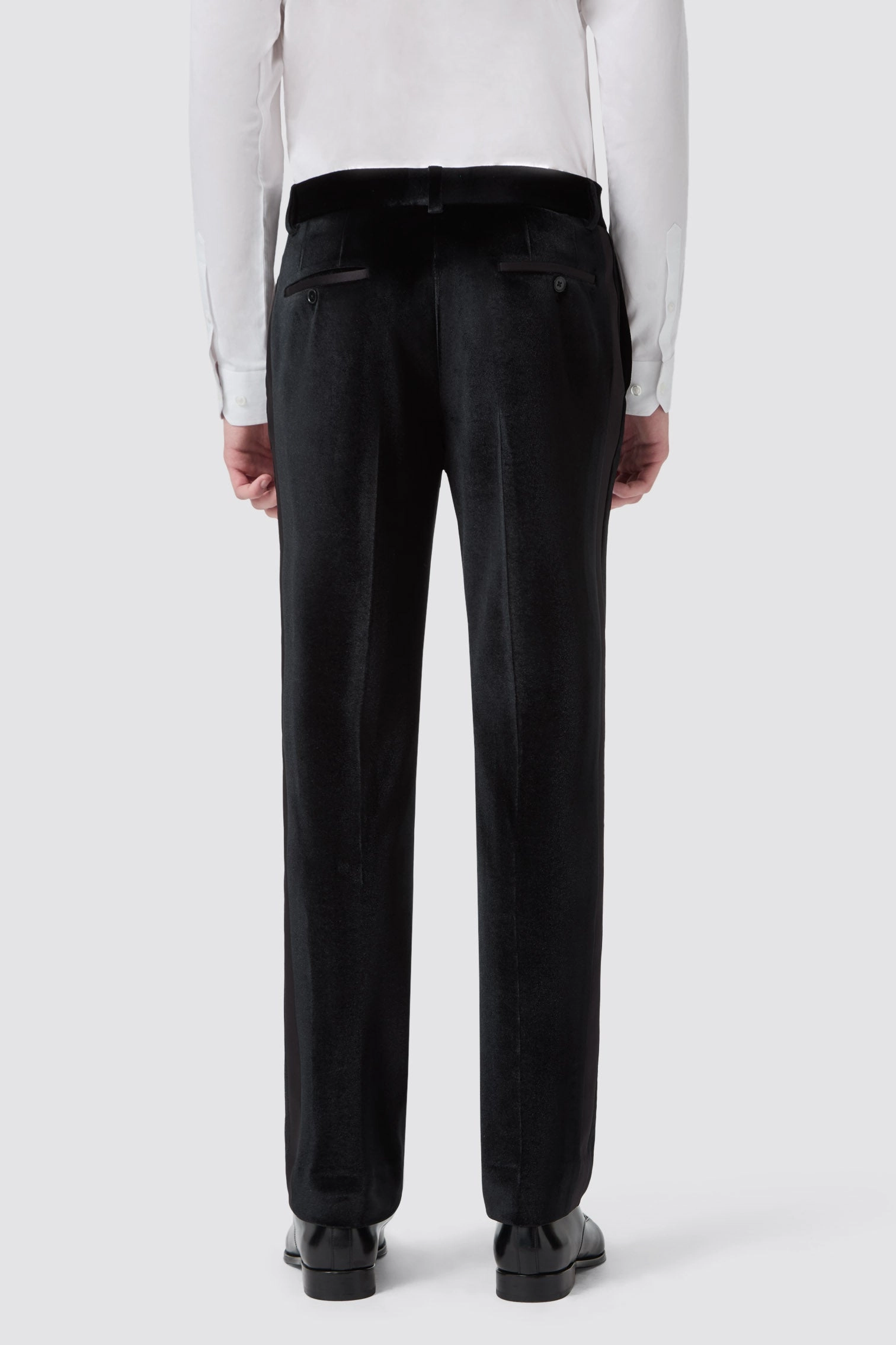 Sylvester Slim Fit Black Velvet Tuxedo Suit