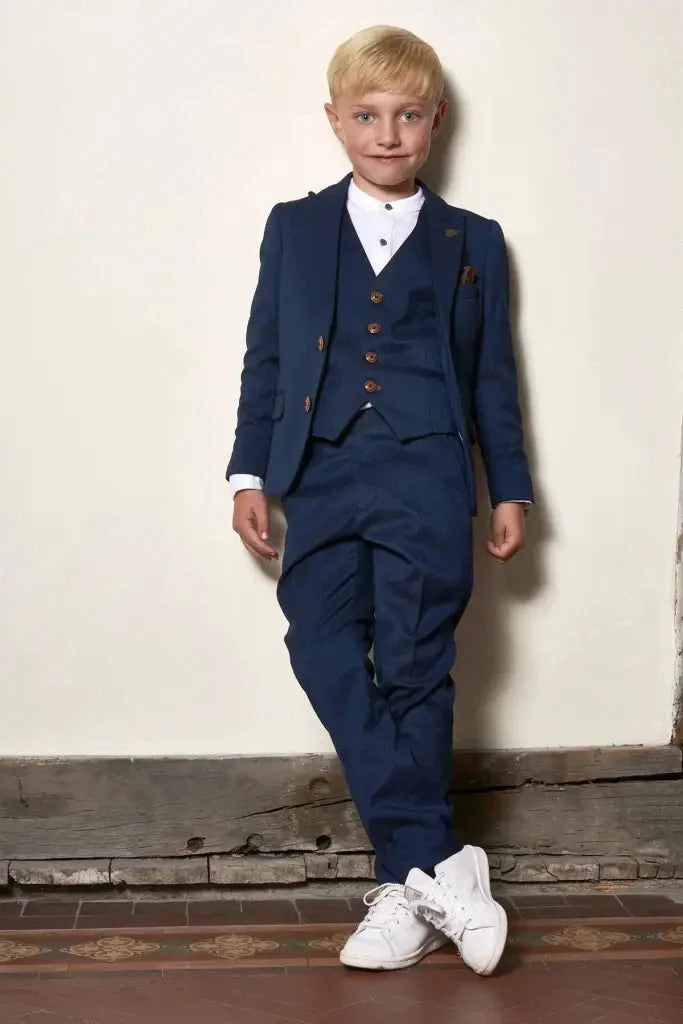 Three-Piece Suit for Kids - Max Royal Blue