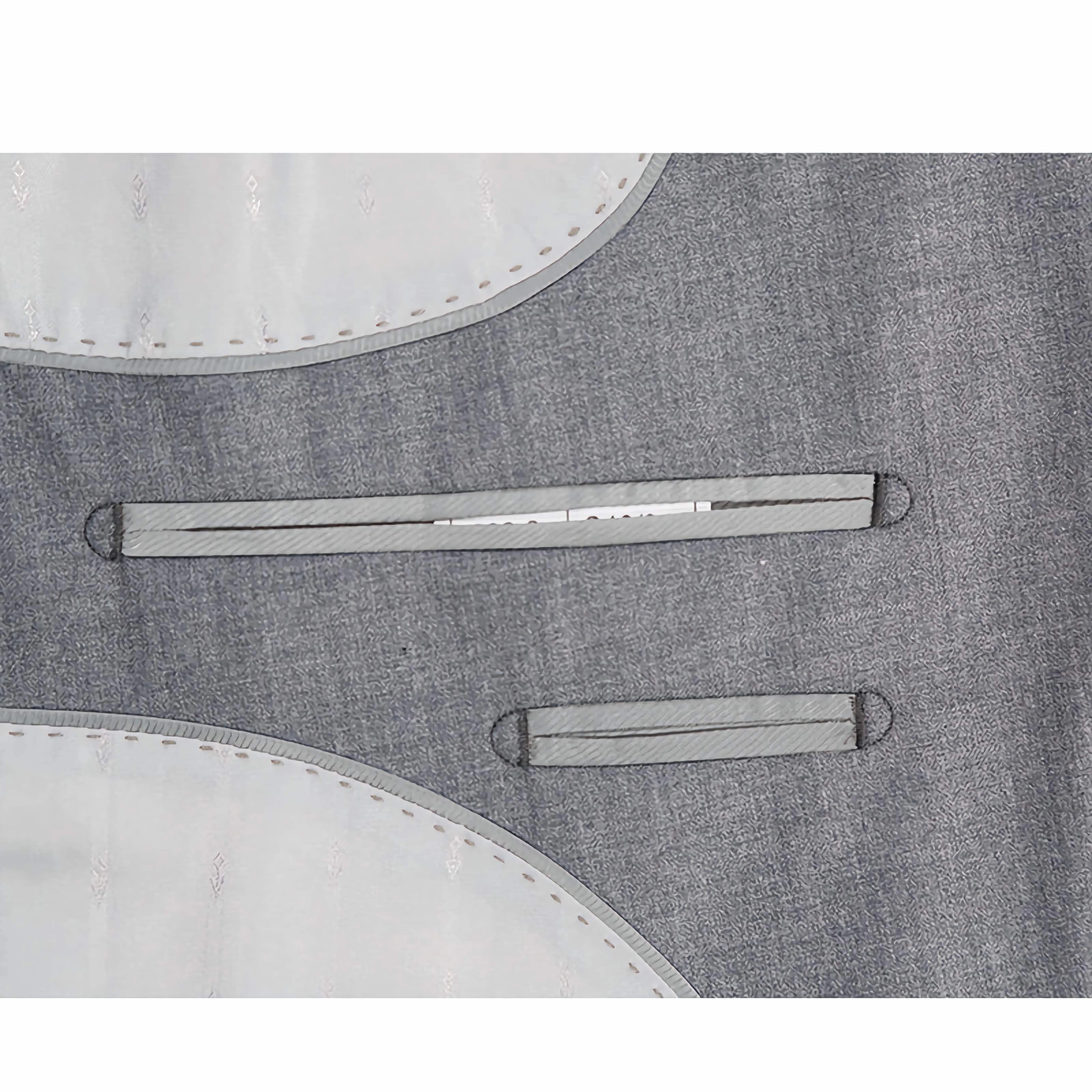Vanderbilt Collection - Classic 2 Piece Suit 2 Buttons Regular Fit In Gray