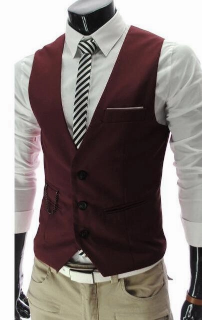West Louis™ Leisure Cotton Gentleman Vest